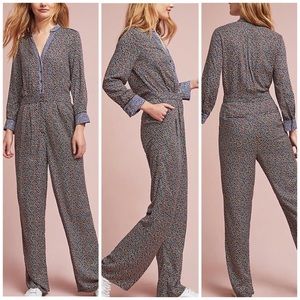 Anthropologie Christene Silken Jumpsuit Size 6